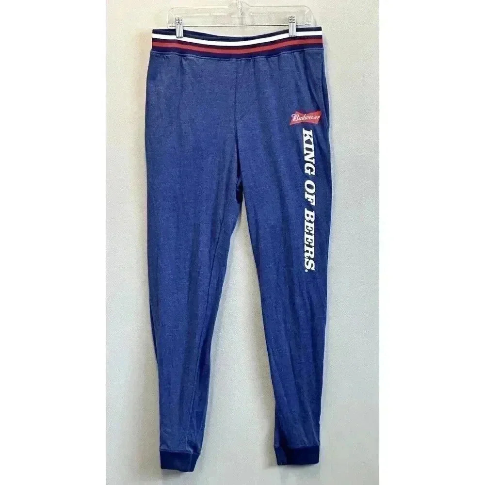 Budweiser Men's Size Large Sleep Wear Sweatpants Jogger‎ Lounge Around Wear